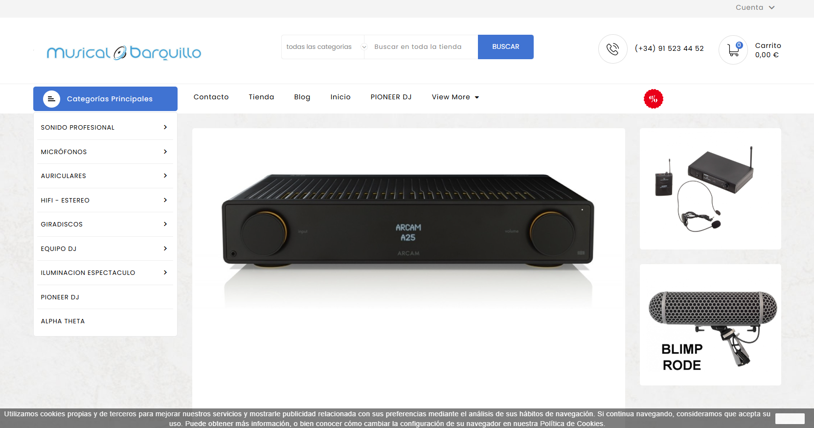 Tienda online Musical Barquillo