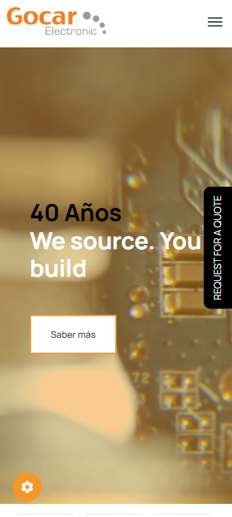 Vista móvil de la tienda online Gocar Electronic